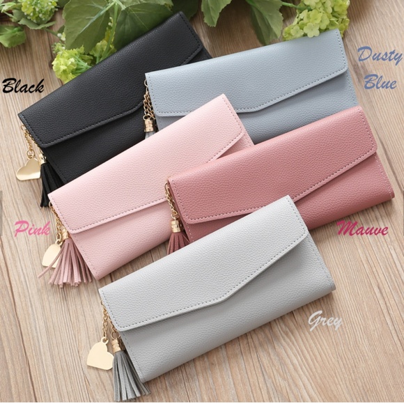 Heart Tassel Casual Leather Wallet - Picture 1 of 4